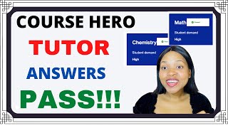 COURSE HERO QUIZ ANSWERS MATH amp CHEMISTRY [upl. by Caffrey]