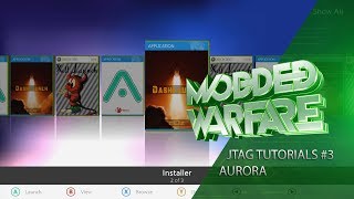 JtagRGH Tutorials 3 Installing Aurora Custom Dashboard [upl. by Lacram129]