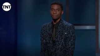 Chadwick Boseman Tribute to Denzel Washington  AFI 2019  TNT [upl. by Kerrill]