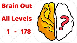 Brain Out All Levels 1  178 Walkthrough Solution [upl. by Mailliwnhoj]