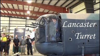 Lancaster FN121 Tail Gun Turret Demo [upl. by Biegel640]