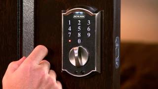 How To Program Your Schlage Touch™ Keyless Touchscreen Deadbolt [upl. by Morse]