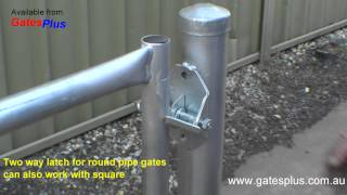 Gate Latch 2 way for round pipe and square [upl. by Carlyle]