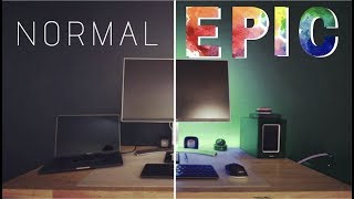 EASY to Install RGB Light Strips for an EPIC Desk Setup [upl. by Mandal957]