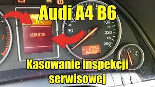 Kasowanie inspekcji serwisowej Audi A4 B6 [upl. by Lledniw]