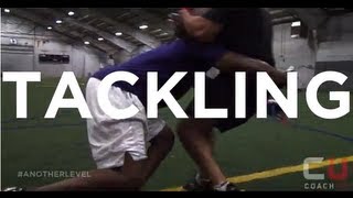 How To Tackle  CoachUp Football Tips [upl. by Ardnuassak508]