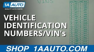 Decoding and Understanding Vehicle Identification Numbers  VINs [upl. by Mehcanem357]