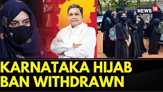 Karnataka News  quotWear What You Wantquot Siddaramaiahs Big Hijab Announcement  English News [upl. by Auqinaj]