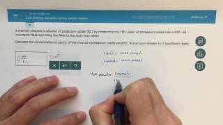 ALEKS  Calculating Molarity using Solute Moles [upl. by Raman810]