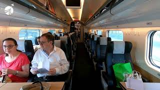 First Class Train Porto to Lisbon  Comboios de Portugal [upl. by Alamac]