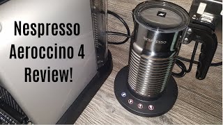 Nespresso Aeroccino 4 Milk Frother Review  Worth upgrading from the Aeroccino 3 [upl. by Nothgiel]