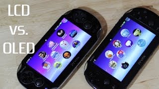 PS Vita Screen Comparison PCH2000 LCD vs OLED Vita [upl. by Anahahs223]