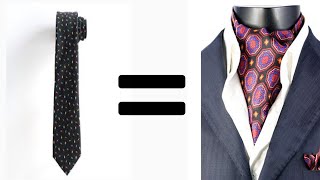 How to tie an ascot by using your ties [upl. by Deana]