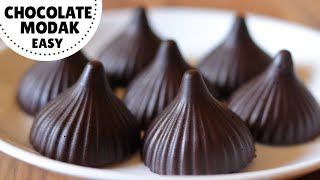 Chocolate Modak Recipe Easy amp Quick Homemade Modak  Ganesh Chaturthi Special Hindi [upl. by Atenek]