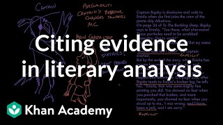 Citing evidence in literary analysis  Reading  Khan Academy [upl. by Ewnihc]