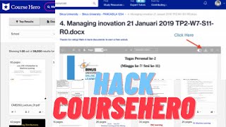 CARA CEPAT DOWNLOAD DOKUMEN DI COURSEHERO 2021 WORK 100 [upl. by Hephzipah814]