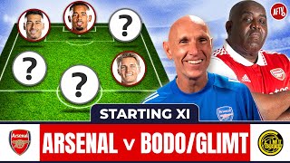 Arsenal vs BodoGlimt  Starting XI Live [upl. by Atcele556]