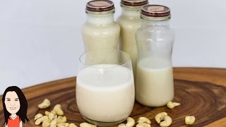 EASY Homemade Creamy Cashew Nut Milk [upl. by Fornof219]