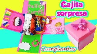 🎁CAJITA SORPRESA para CUMPLEAÑOS🎈🎉DIY MANUALIDADES [upl. by Norret]