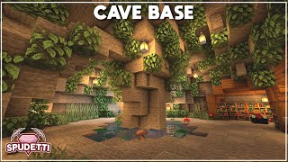 Minecraft How to Build a Cave Base Tutorial 2020 [upl. by Esylle]