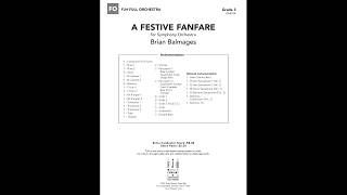 A Festive Fanfare  Brian Balmages [upl. by Eelnyl]