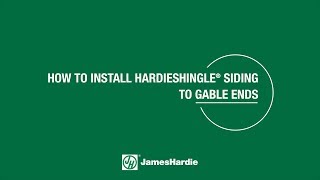 How To Install HardieShingle® Siding to Gable Ends [upl. by Shipman302]