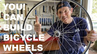 How To Build Bicycle Wheels THE EASY WAY bikerepair [upl. by Aikahc827]