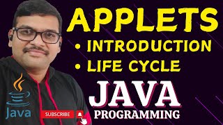 INTRODUCTION TO APPLETS amp APPLET LIFE CYCLE  JAVA PROGRAMMING [upl. by Alleul]