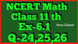 Class 11thEx61Q 242526  Linear Inequalities  Maths CBSE NCERT [upl. by Tasha489]