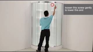 How to adjust the round shower door [upl. by Cid]