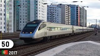 Portugal  CP train traffic in Lisbon [upl. by Enyluqcaj379]