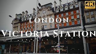 London Victoria Station Walk Through England 4K [upl. by Madalyn]