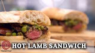 Hot Lamb Sandwich  MasterChef UK [upl. by Aubrette]