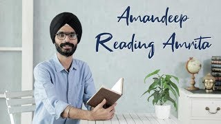 Amandeep Reading Amrita  Amandeep Singh [upl. by Ecinad]