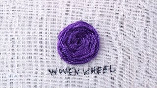 How to do a Woven Wheel Stitch [upl. by Kcirdahc]