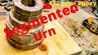 wood turning  Segmented Urn [upl. by Aicenet]