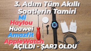 3 YÖNTEM AKILLI SAAT TAMİRİ Açılmıyor Şarj Olmuyor mi applewatch amazfit huawei samsung haylou [upl. by Neelehtak]