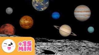 The SOLAR SYSTEM for kids  From planet to planet  Compilation [upl. by Yuille]