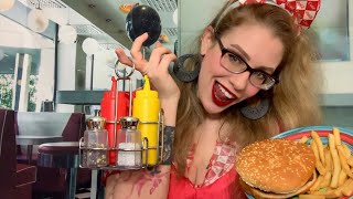 ASMR Lunch In The 80s  Your Best Friends Diner [upl. by Onailimixam189]