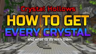 How To Get Every Crystal  Crystal Hollows Guide hypixel skyblock [upl. by Graner]