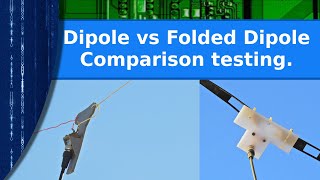 Ham Radio  Comparing a folded dipole to a regular dipole [upl. by Nared]