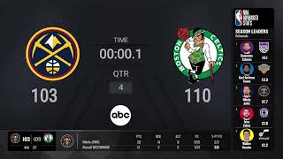 Denver Nuggets  Boston Celtics  NBA on ABC Live Scoreboard [upl. by Baese]