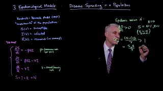 Epidemiological models Disease spreading in a population [upl. by Delisle]