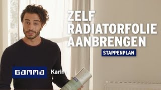 Zelf radiatorfolie aanbrengen  Isolatie  GAMMA België [upl. by Narot963]