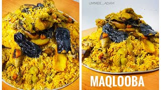 Recipe38 Maqlooba  Chicken Maqluba  Traditional Arabic Rice Dish Maqlooba  Maqlouba [upl. by Nioe625]