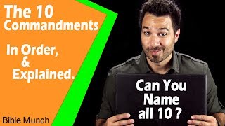 The 10 Commandments List  What are the Ten Commandments in the Bible [upl. by Atiuqahc]