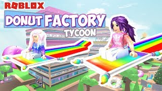 Roblox Donut Factory Tycoon 🍩  Complete Finished Tycoon with Lucky Blocks [upl. by Idac758]