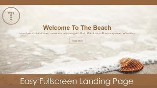 Easy Fullscreen Landing Page With HTML amp CSS [upl. by Edsel]