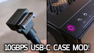 CASE MOD Adding a 10Gbps USB 31 Gen2 TypeC Plug [upl. by Llevrac808]