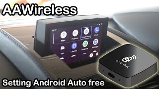 AAWireless  Unboxing Setup and First Impressions Review  Setting Android Auto Free [upl. by Losyram]